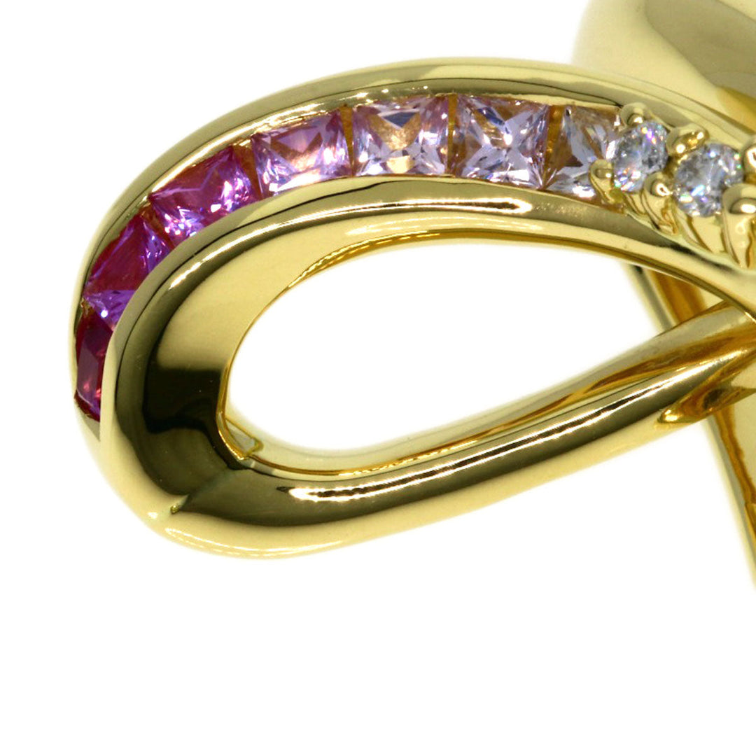 JUNE Pendant top 18K Yellow Gold gold Sapphire diamond