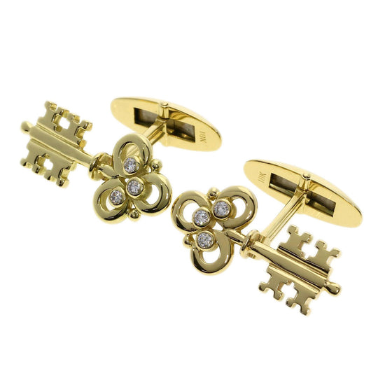 CORUM cuffs 18K Yellow Gold gold Key motif diamond