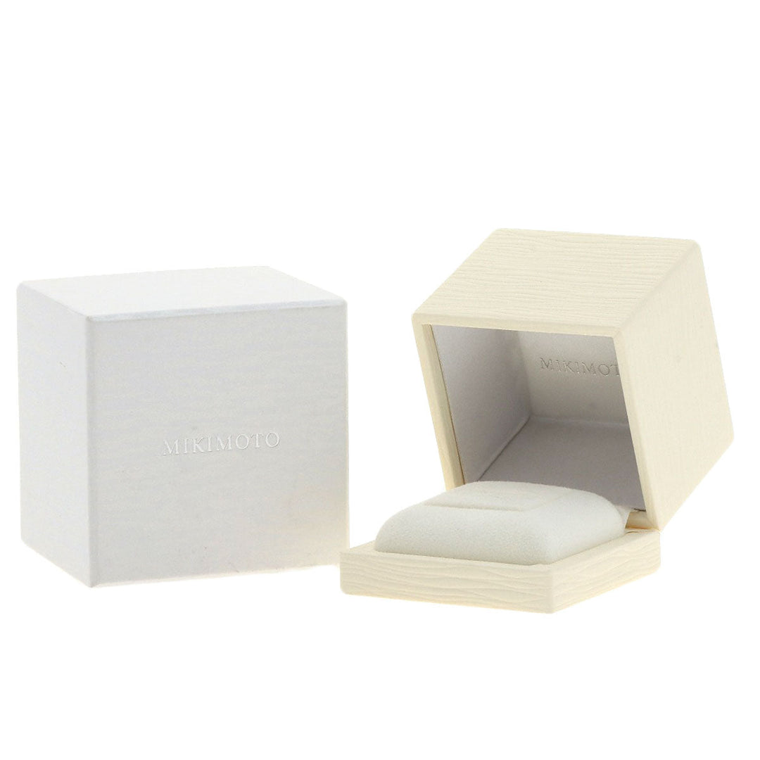 MIKIMOTO Ring PT950 Silver Pearl pearl diamond Women Used Authentic