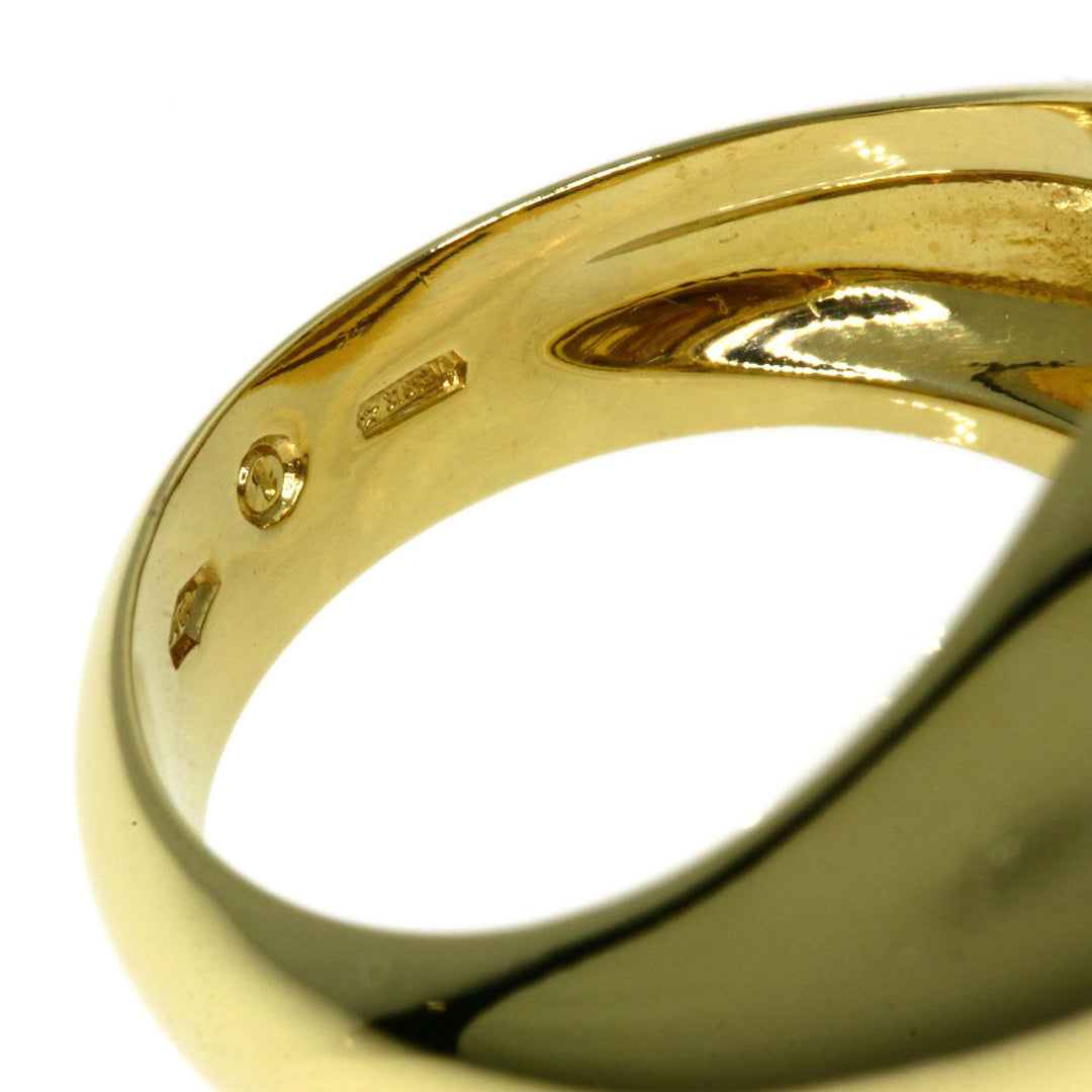 Damiani Ring 18K Yellow Gold gold turquoise diamond Women Used Authentic