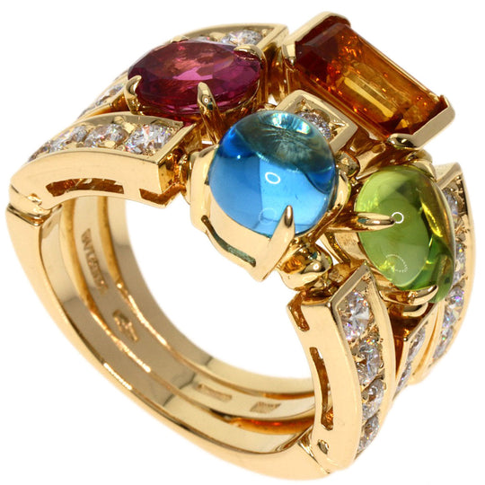 BVLGARI Ring 18K Yellow Gold gold Allegra Multi-Stone Diamond