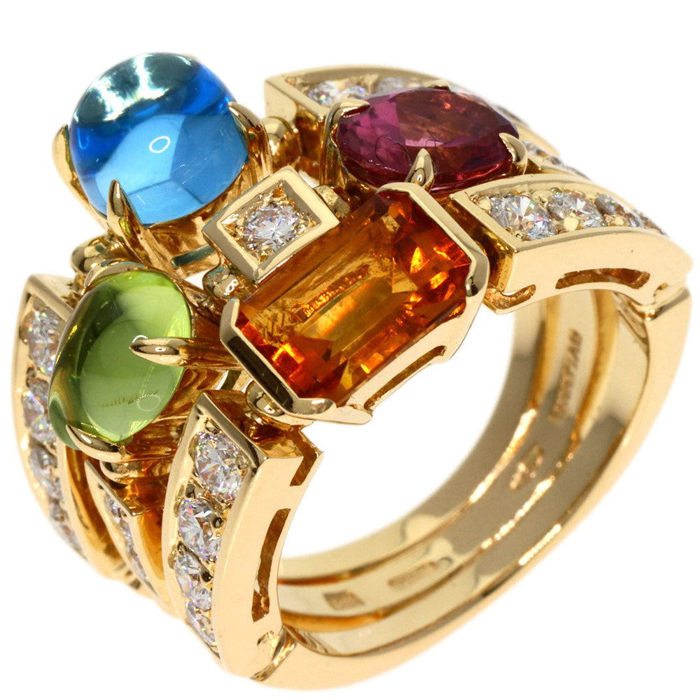 BVLGARI Ring 18K Yellow Gold gold Allegra Multi-Stone Diamond