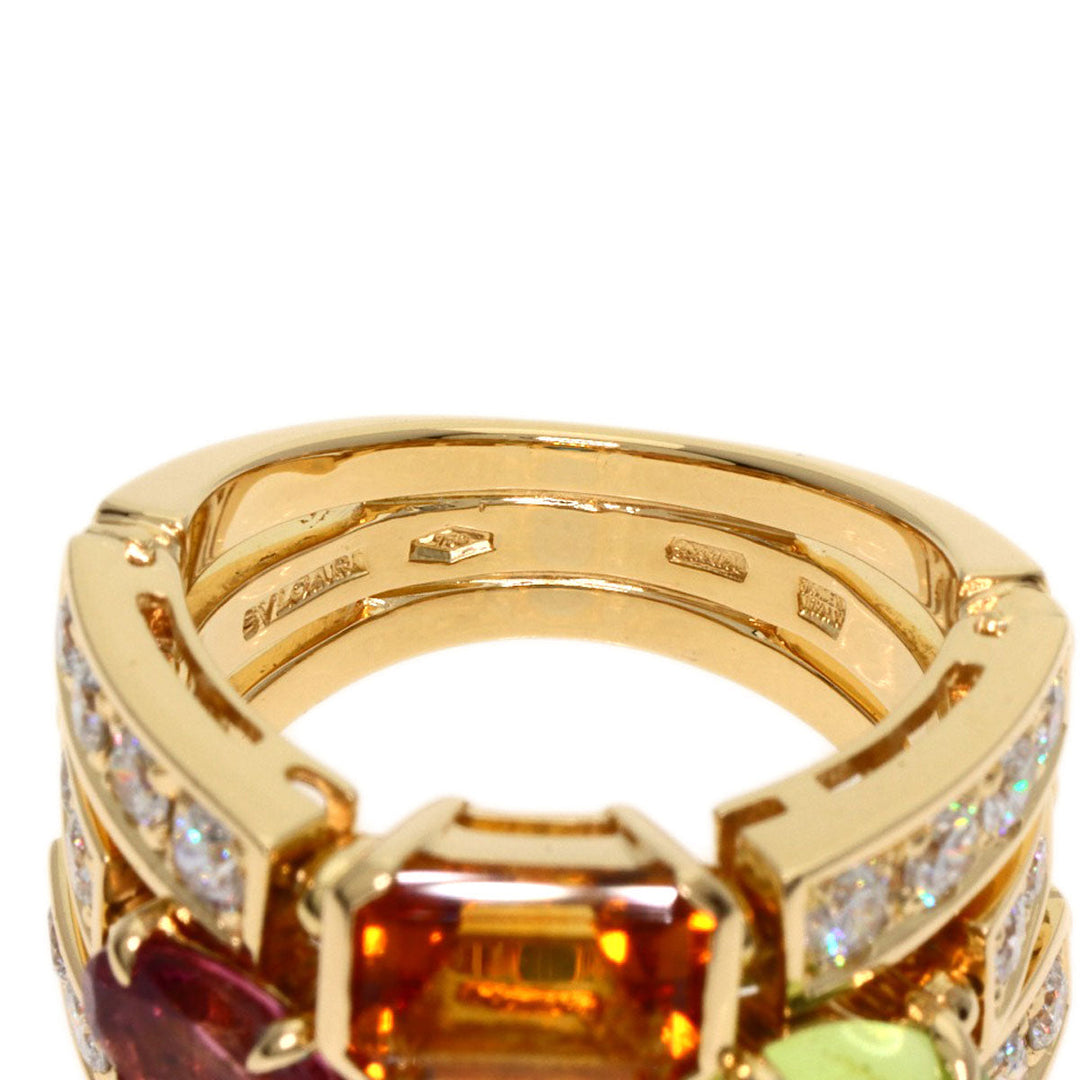 BVLGARI Ring 18K Yellow Gold gold Allegra Multi-Stone Diamond