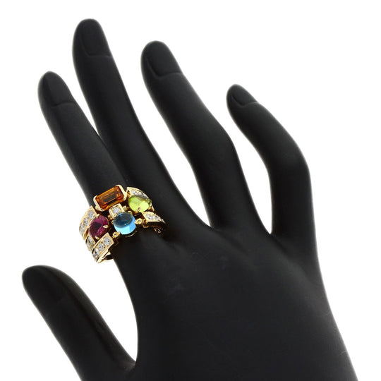 BVLGARI Ring 18K Yellow Gold gold Allegra Multi-Stone Diamond