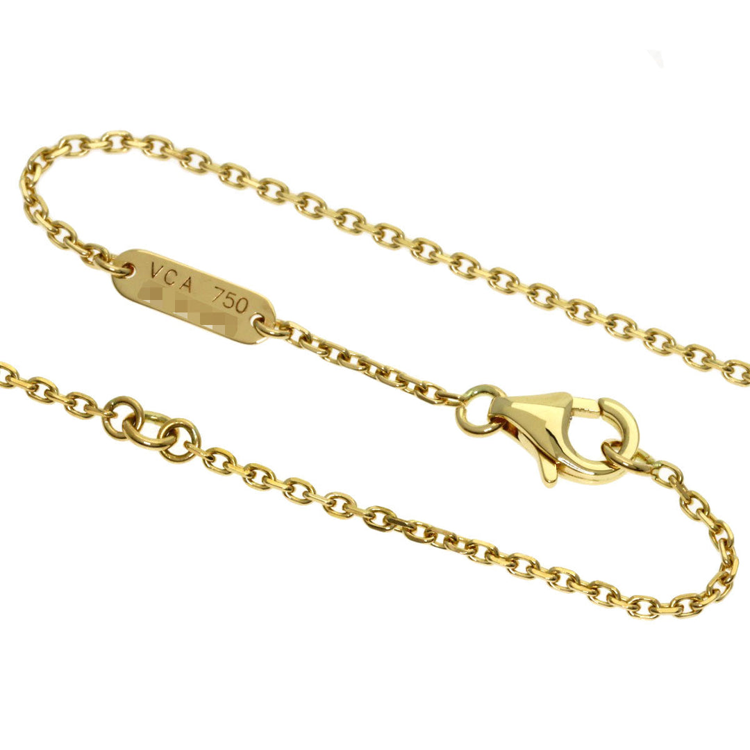 Van Cleef & Arpels Necklace 18K Yellow Gold gold Vintage Alhambra Onyx Diamond