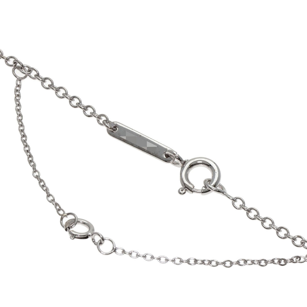 CARTIER Necklace K18WG Silver Hindu Diamond Women Used Authentic
