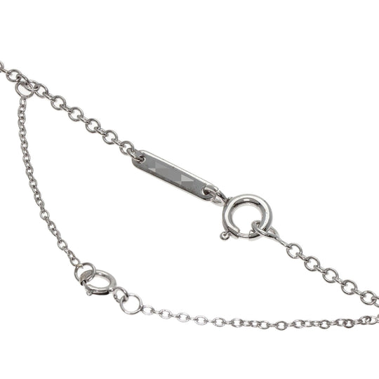 CARTIER Necklace K18WG Silver Hindu Diamond Women Used Authentic