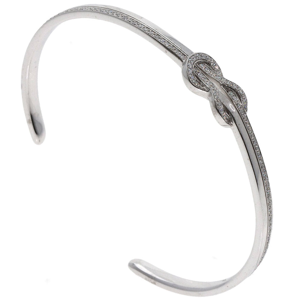 FRED bracelet K18WG Silver Chance Infinie Diamond Bangle #15