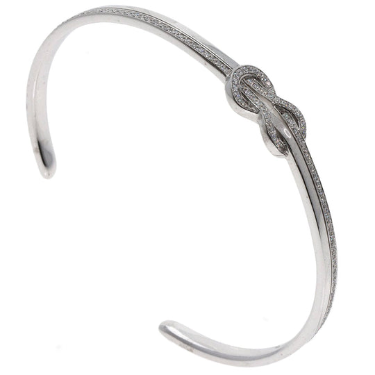 FRED bracelet K18WG Silver Chance Infinie Diamond Bangle #15