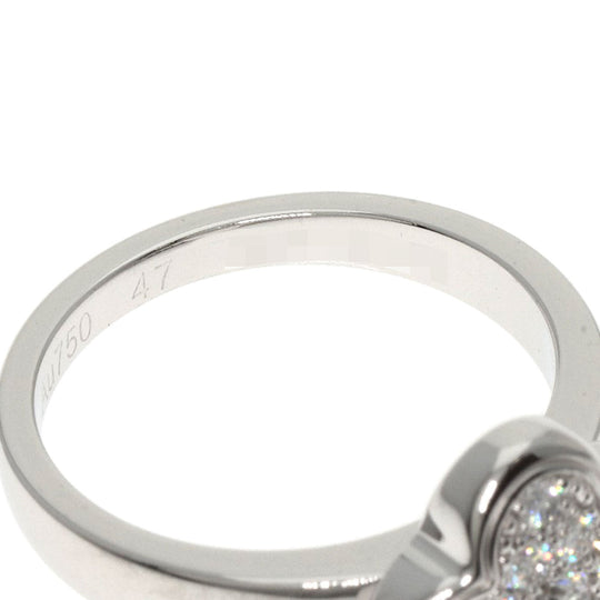 Van Cleef & Arpels Ring K18WG Silver Pure Alhambra Small Model Diamond Women Used Authentic