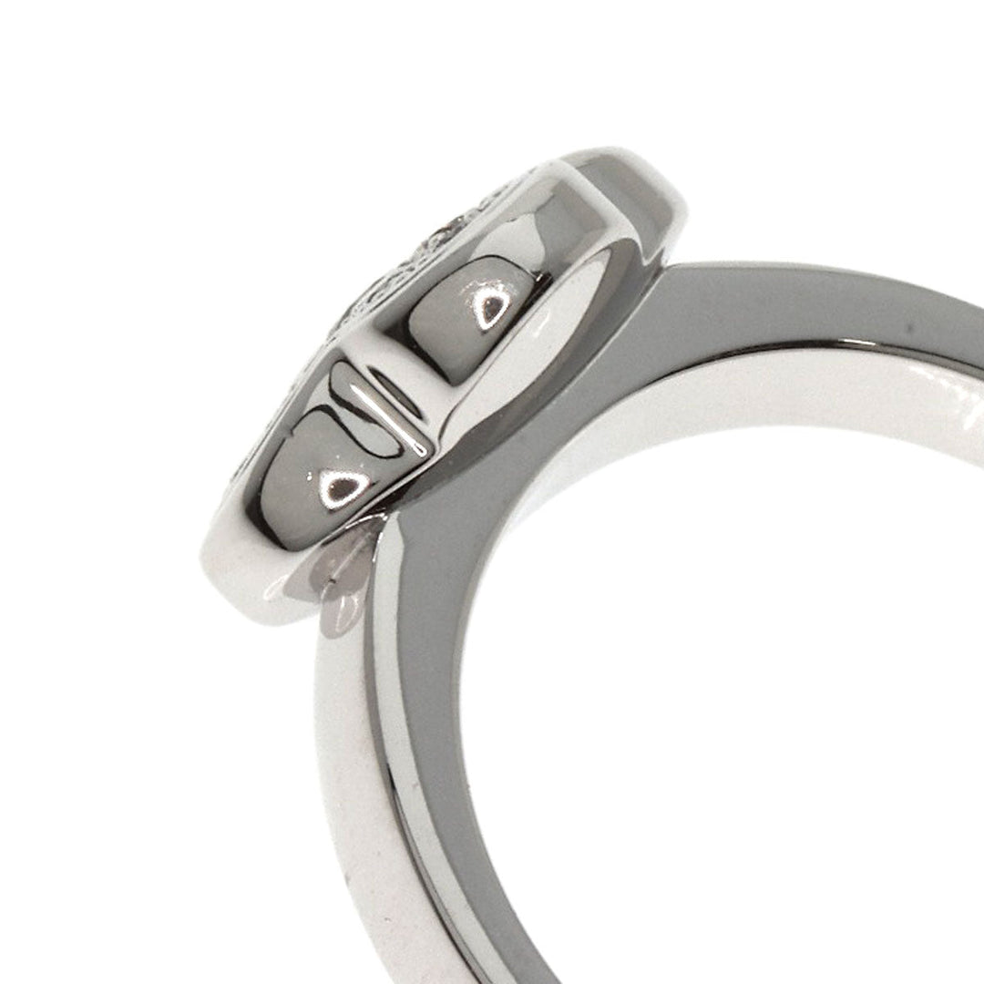 Van Cleef & Arpels Ring K18WG Silver Pure Alhambra Small Model Diamond Women Used Authentic