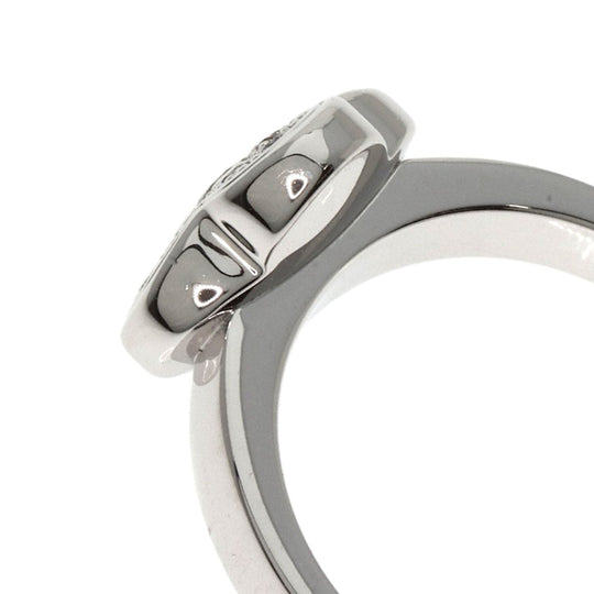 Van Cleef & Arpels Ring K18WG Silver Pure Alhambra Small Model Diamond Women Used Authentic