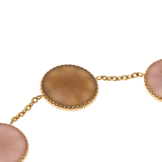 Dior bracelet 18K Pink Gold gold Rose des Vents Diamond Pink Opal 5 Icon