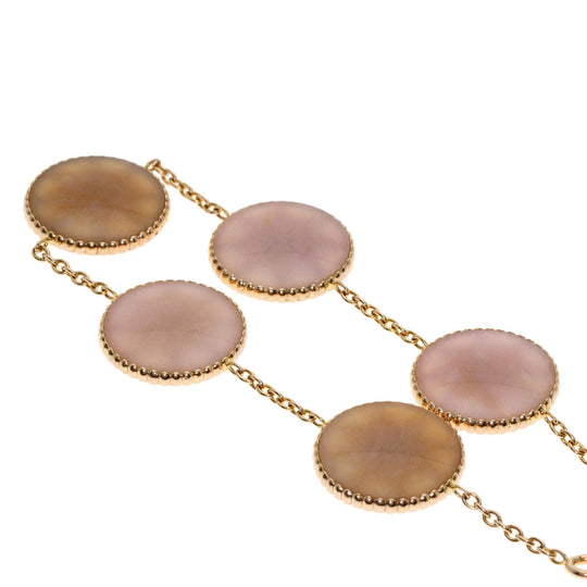 Dior bracelet 18K Pink Gold gold Rose des Vents Diamond Pink Opal 5 Icon