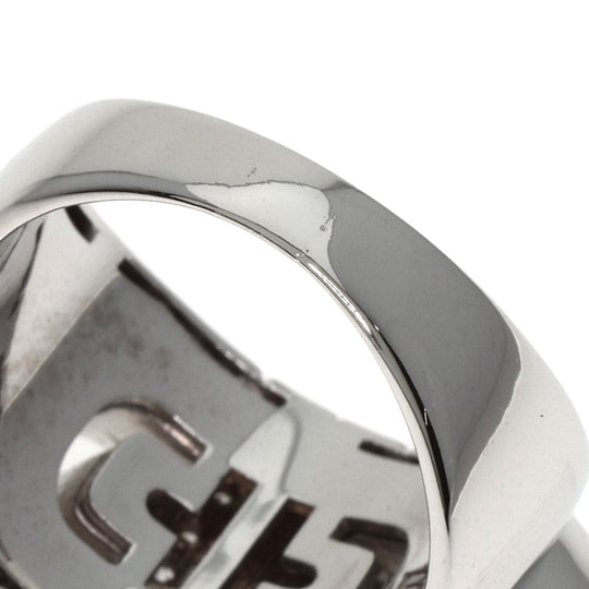 BVLGARI Ring K18WG Silver Parentesi Pavé Diamonds