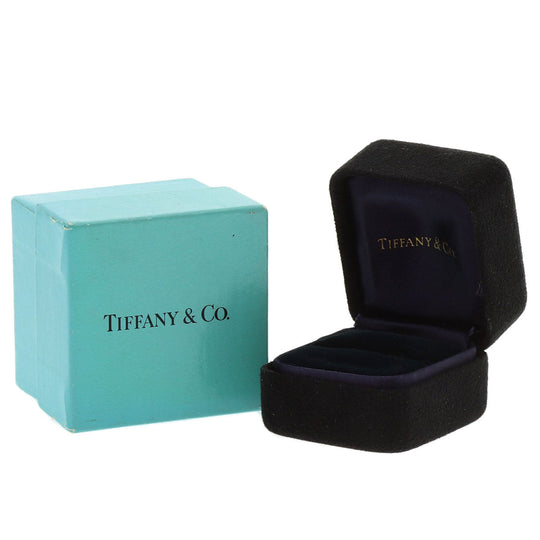 TIFFANY&Co. Ring PT950 Silver Ribbon diamond