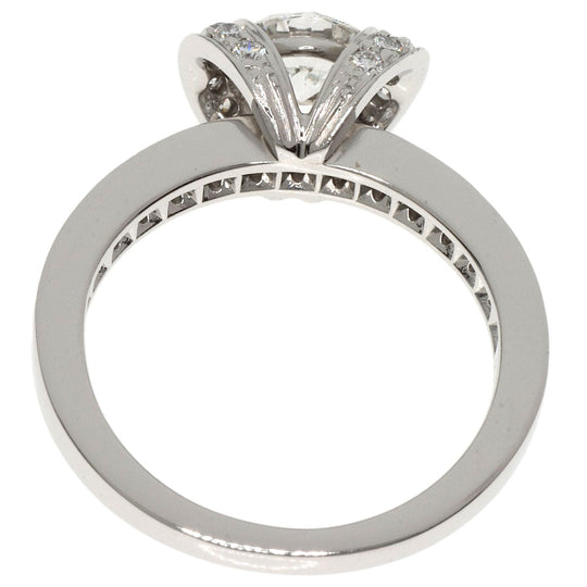 TIFFANY&Co. Ring PT950 Silver Ribbon diamond