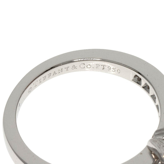 TIFFANY&Co. Ring PT950 Silver Ribbon diamond