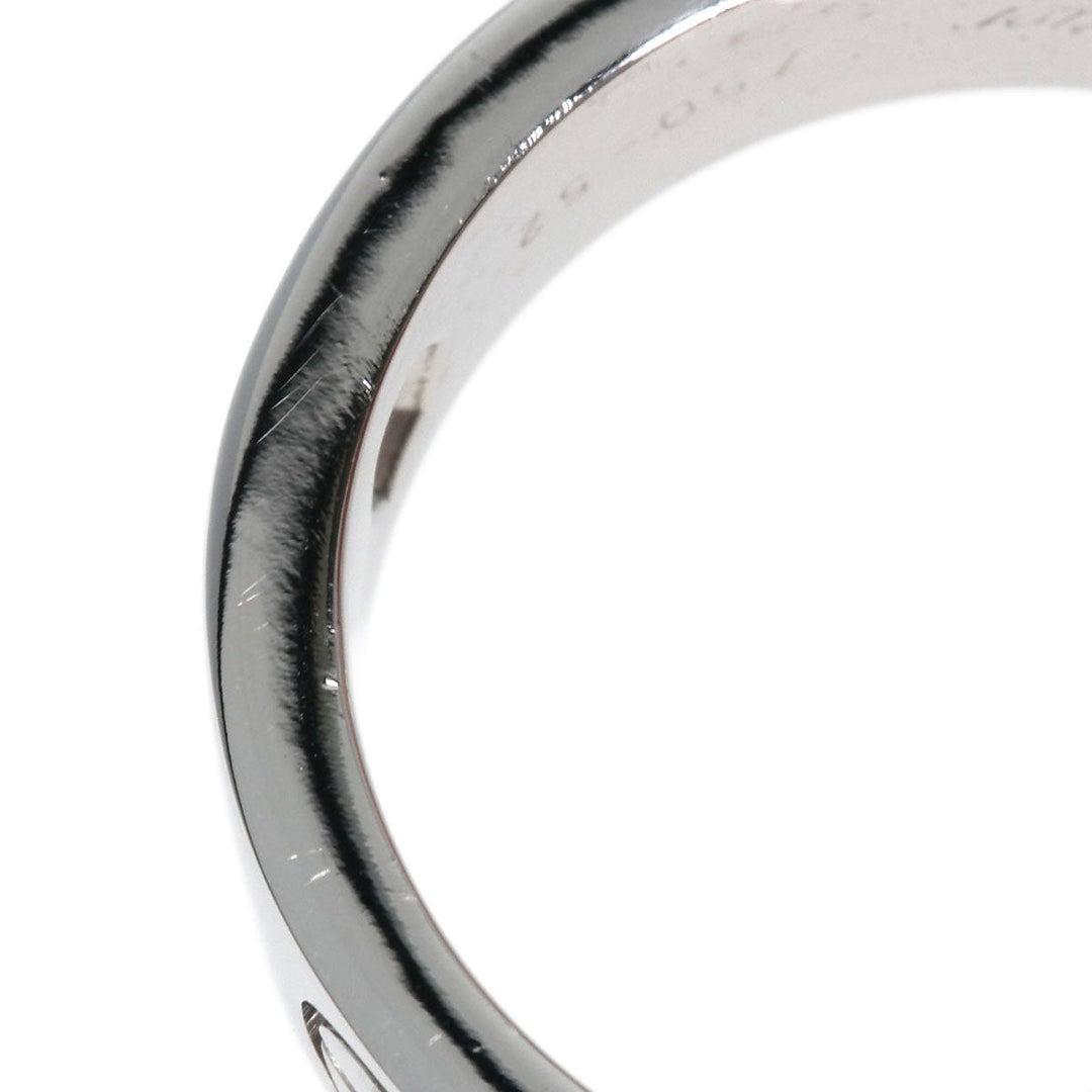 CARTIER Ring K18WG Silver Love Ring Half Diamond #52