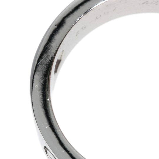 CARTIER Ring K18WG Silver Love Ring Half Diamond #52