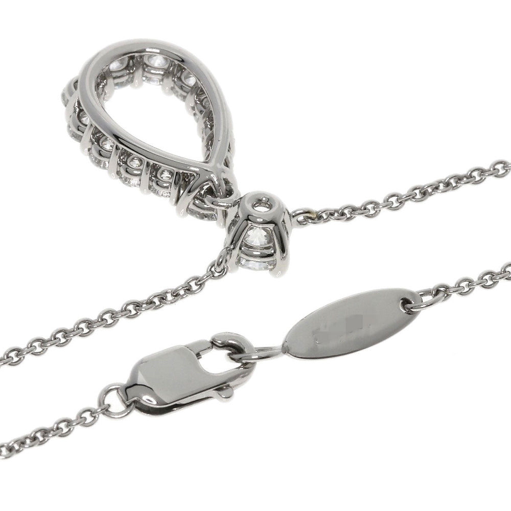 HARRY WINSTON Necklace PT950 Silver Loop Medium Diamond