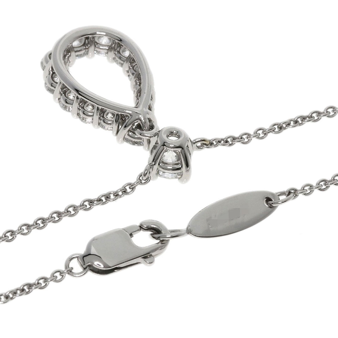 HARRY WINSTON Necklace PT950 Silver Loop Medium Diamond