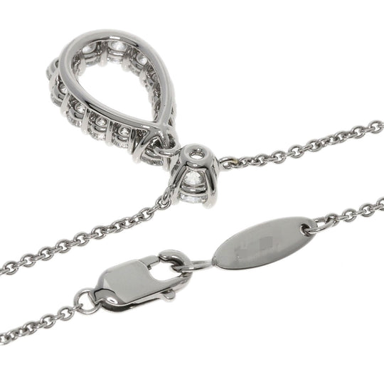 HARRY WINSTON Necklace PT950 Silver Loop Medium Diamond