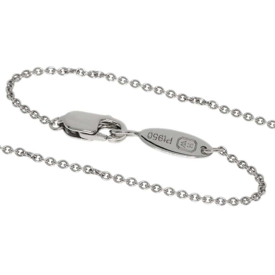 HARRY WINSTON Necklace PT950 Silver Loop Medium Diamond