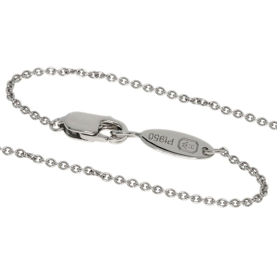 HARRY WINSTON Necklace PT950 Silver Loop Medium Diamond