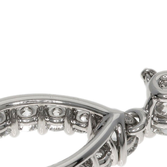 HARRY WINSTON Necklace PT950 Silver Loop Medium Diamond