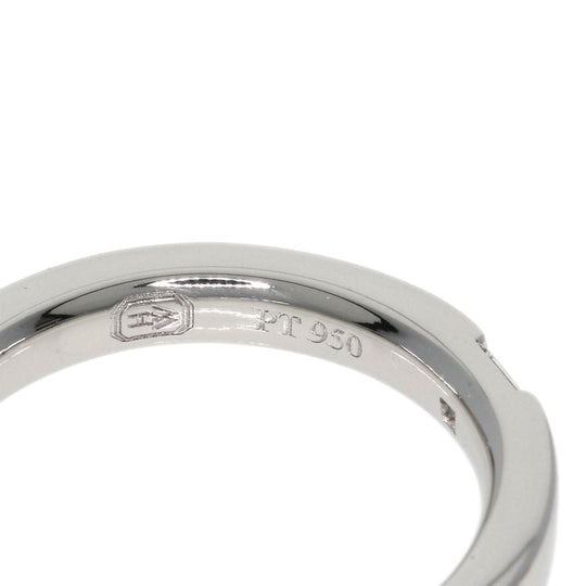 HARRY WINSTON Ring PT950 Silver Princess Cut Diamond Women Used Authentic