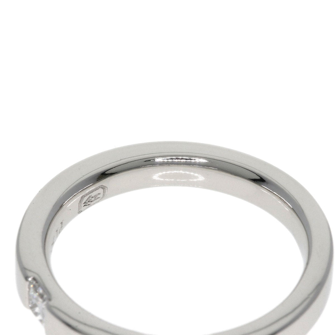 HARRY WINSTON Ring PT950 Silver Princess Cut Diamond Women Used Authentic