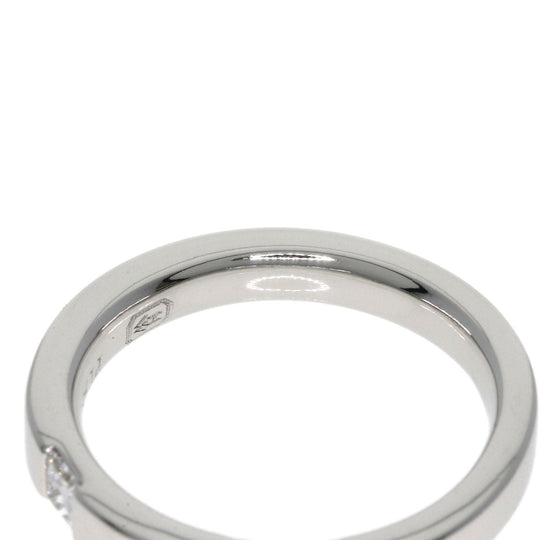 HARRY WINSTON Ring PT950 Silver Princess Cut Diamond Women Used Authentic