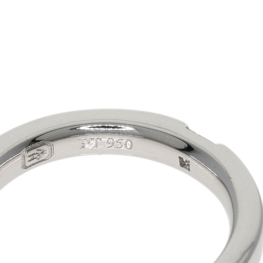 HARRY WINSTON Ring PT950 Silver Princess Cut Diamond Women Used Authentic