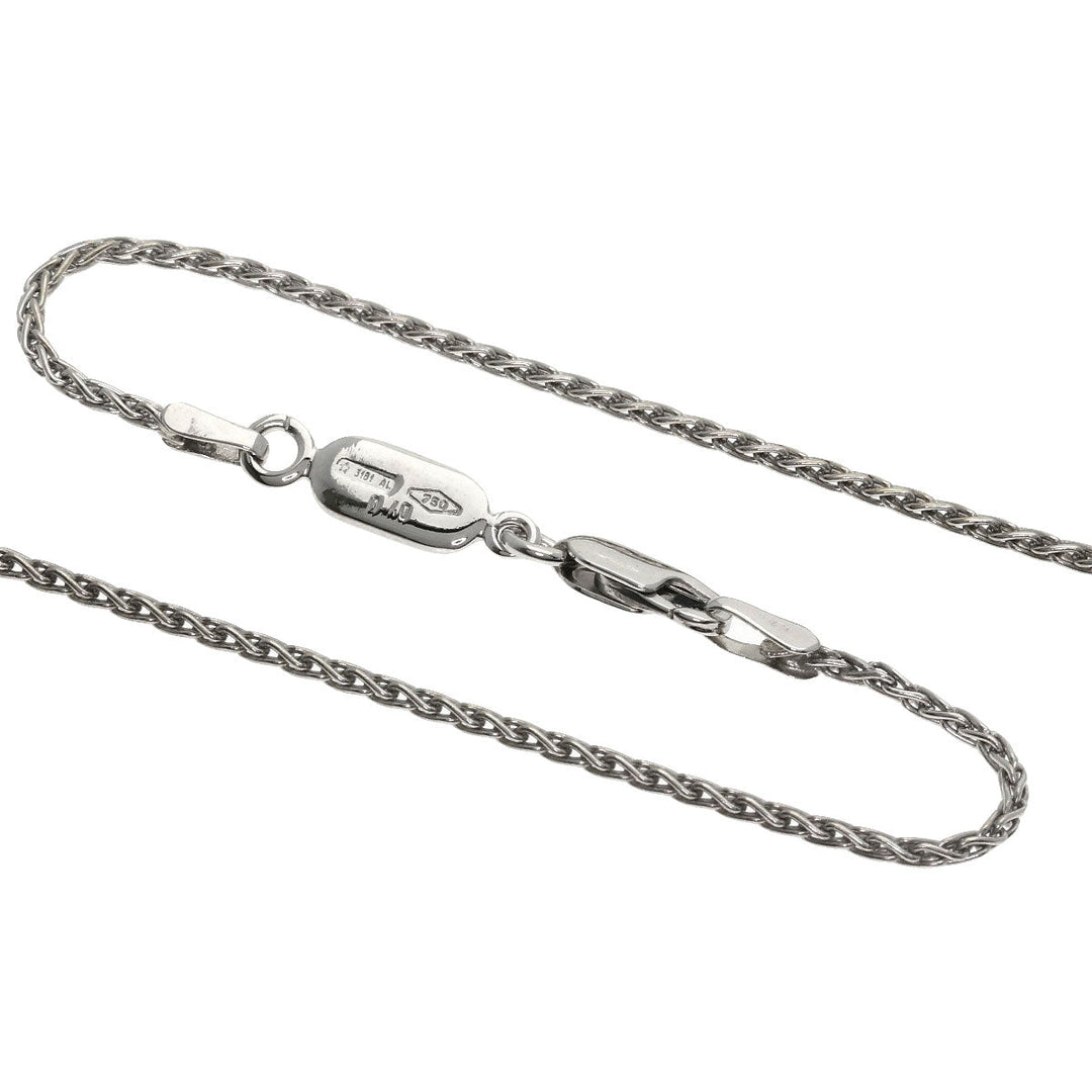 Damiani Necklace K18WG Silver Cross diamond