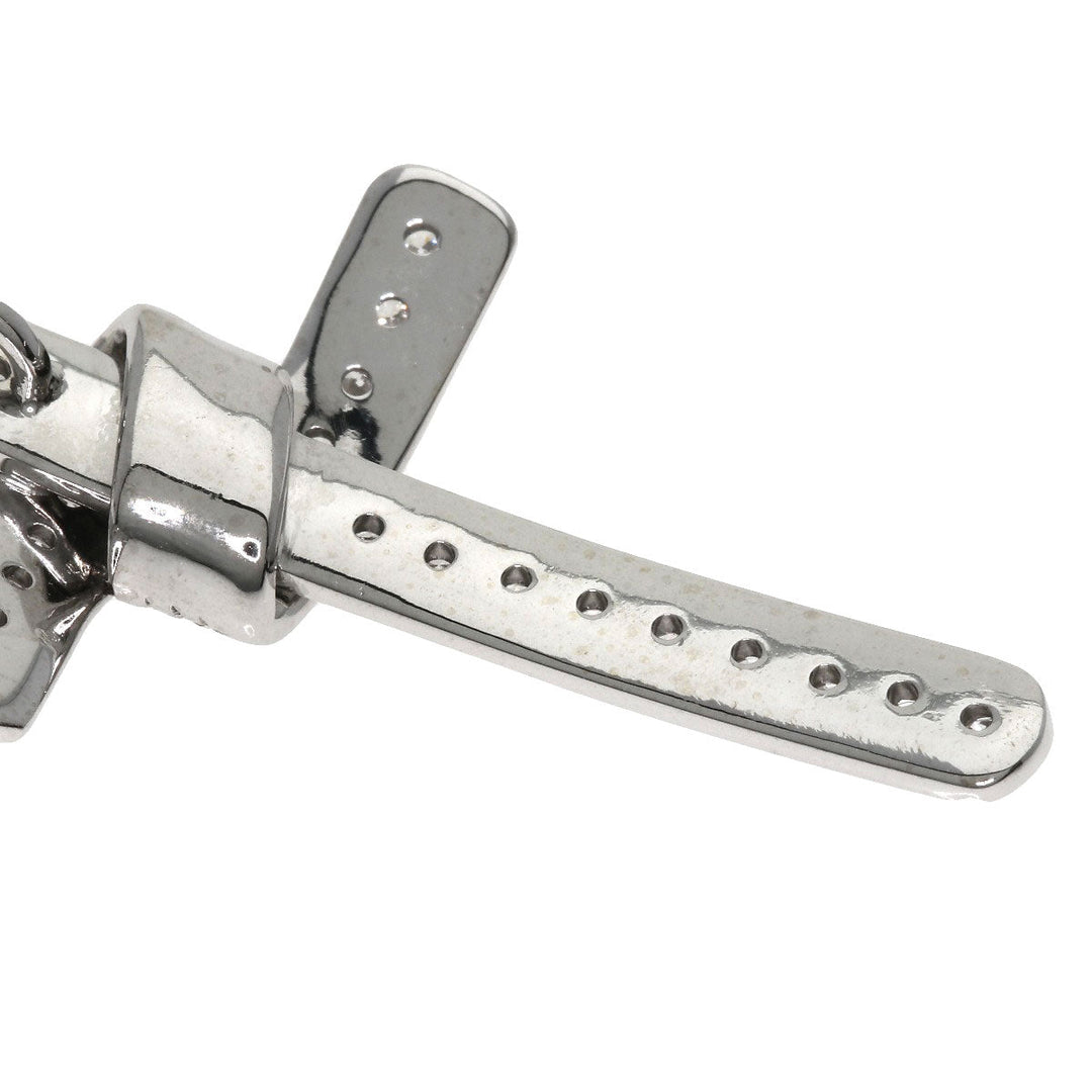 Damiani Necklace K18WG Silver Cross diamond