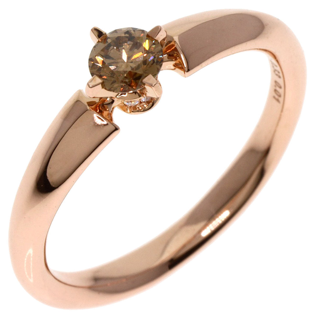 Kashikey Ring 18K Pink Gold gold solitaire brown diamond