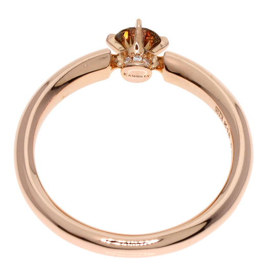 Kashikey Ring 18K Pink Gold gold solitaire brown diamond