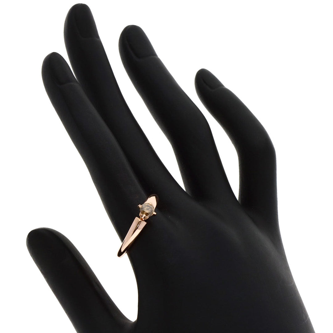 Kashikey Ring 18K Pink Gold gold solitaire brown diamond
