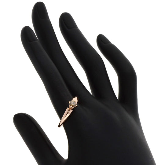 Kashikey Ring 18K Pink Gold gold solitaire brown diamond