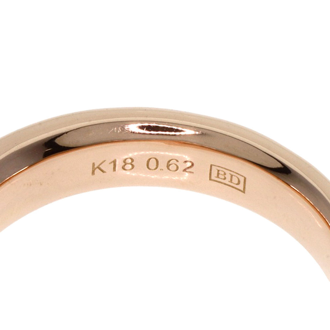 Kashikey Ring 18K Pink Gold gold Melange Brown Diamond Women Used Authentic