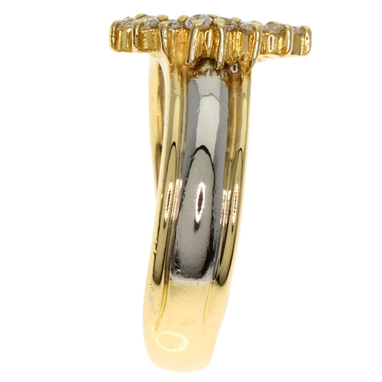 CELINE Ring 18K Yellow Gold gold logo diamond