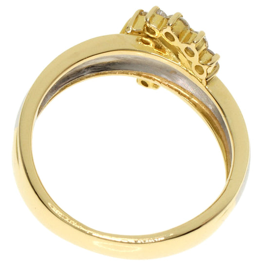 CELINE Ring 18K Yellow Gold gold logo diamond