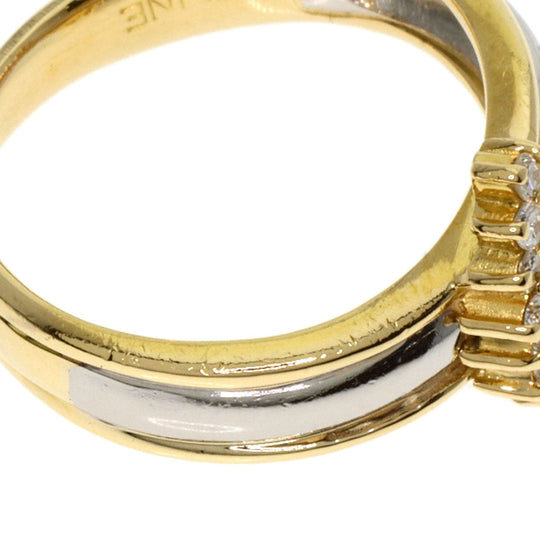 CELINE Ring 18K Yellow Gold gold logo diamond
