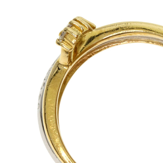 CELINE Ring 18K Yellow Gold gold logo diamond