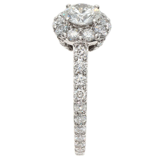 GRAFF Ring K18WG Silver Icon Round Diamond Engagement Ring VVS2