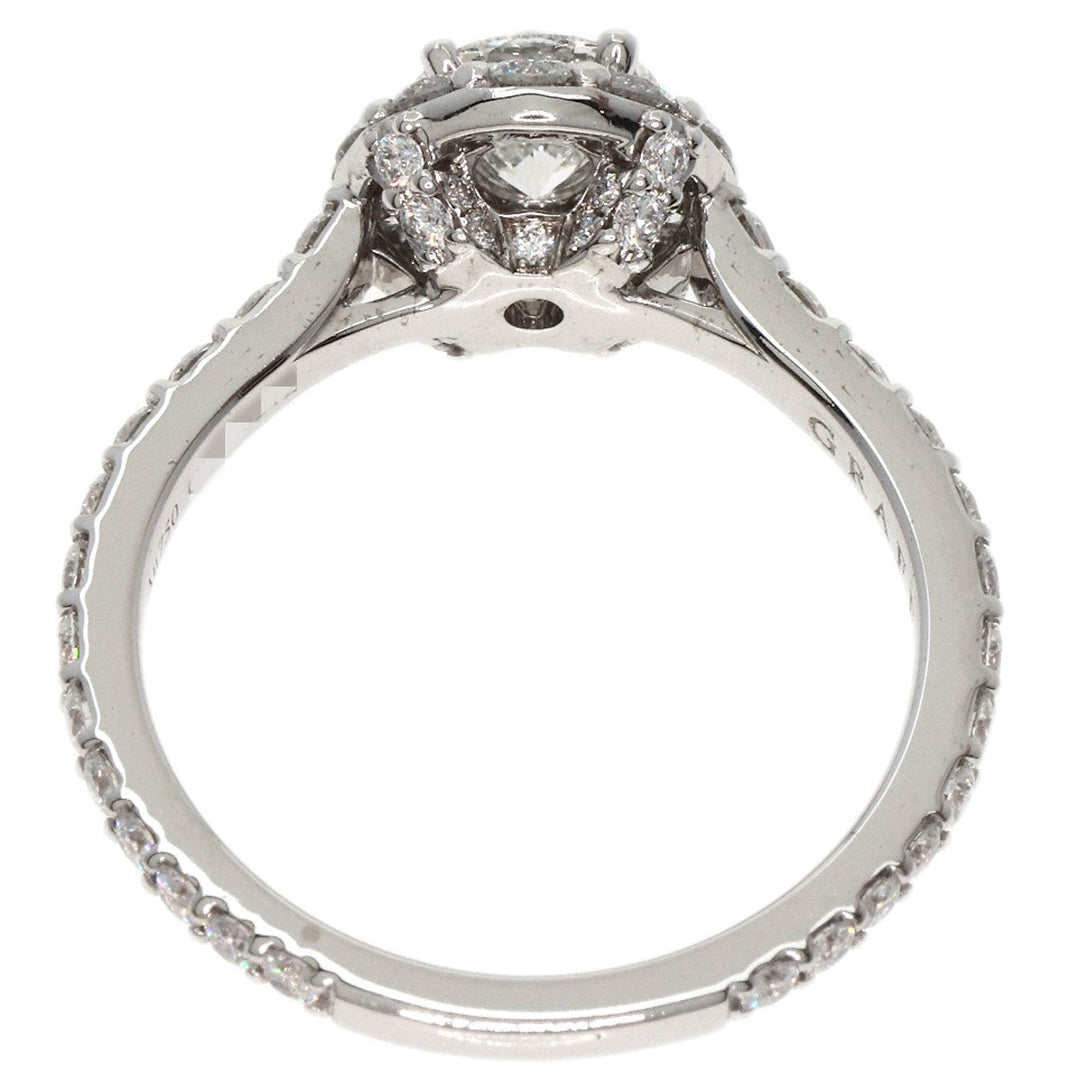 GRAFF Ring K18WG Silver Icon Round Diamond Engagement Ring VVS2