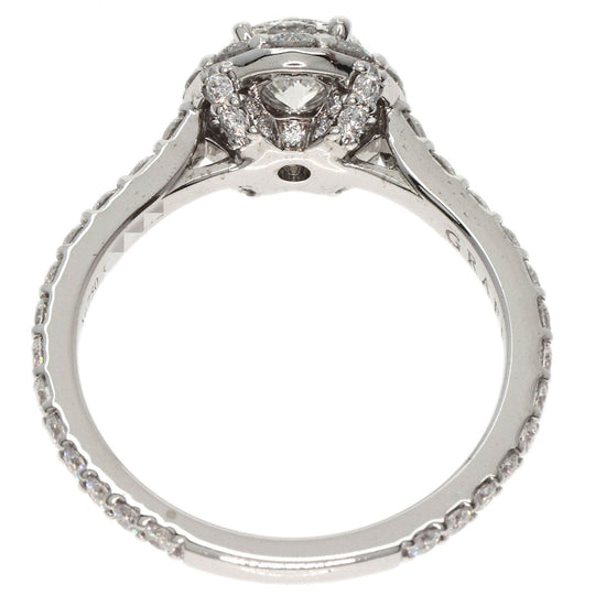 GRAFF Ring K18WG Silver Icon Round Diamond Engagement Ring VVS2