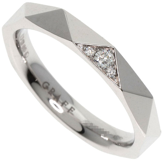 GRAFF Ring K18WG Silver Laurence Graff Signature Pavé Diamond