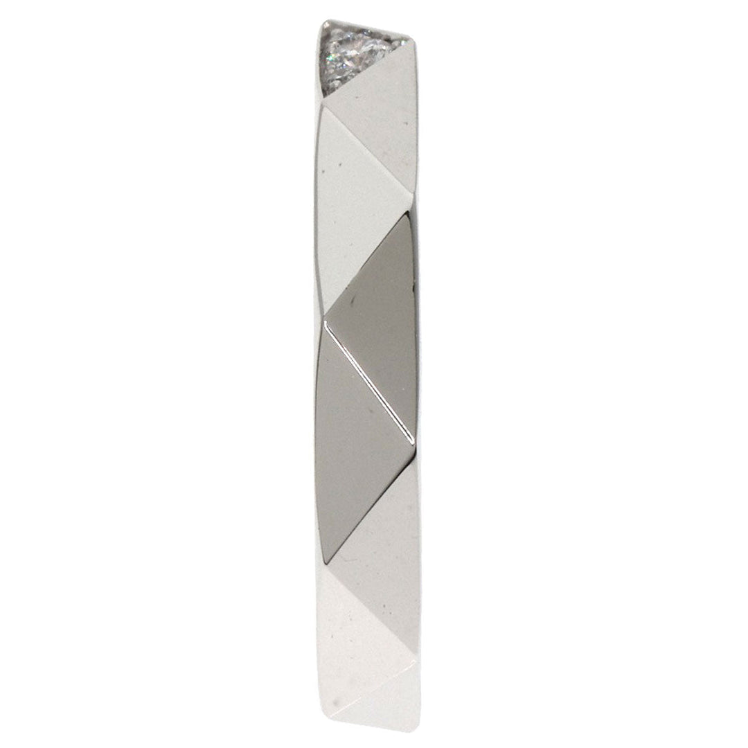 GRAFF Ring K18WG Silver Laurence Graff Signature Pavé Diamond